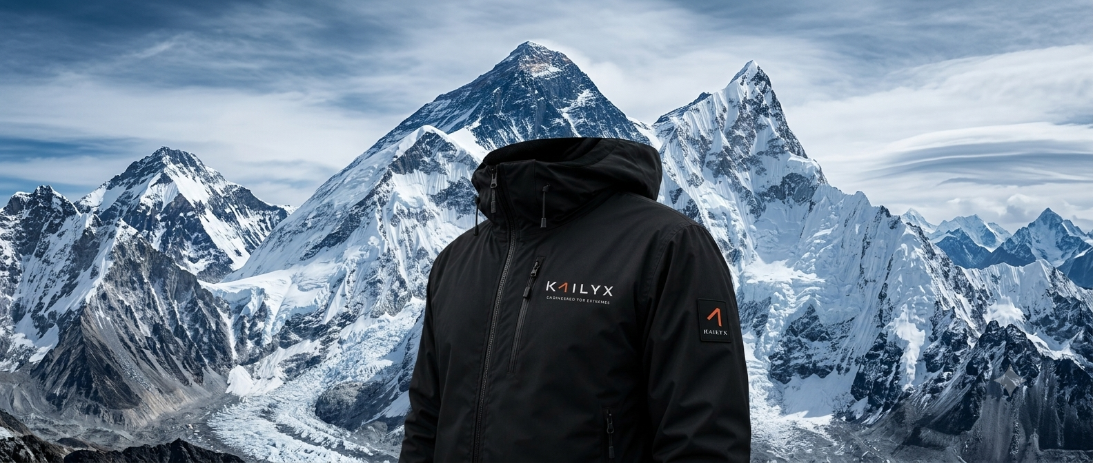Kailyx jacket above the clouds